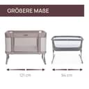 Chicco Next2Me Forever, 3-in-1-Babybett für Neugeborene, Bistellbett, das zu einem Montessori-Bett wird, bis 4 Jahre (22 kg), verstellbare Höhe, gute Luftzirkulation, 4 Räder, inklusive Matratze - 7