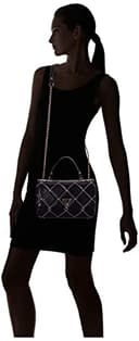 GUESS Women's Cessily Convertible Crossbody Flap, Black Multi, One Size - 6