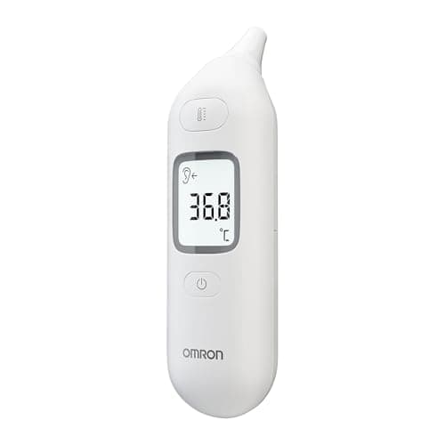 OMRON Gentle Temp 533, Termometro auricolare per misurazioni rapide e accurate senza contatto in 1 secondo, Termometro auricolare bambini preciso, veloce, bianco