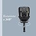 Inglesina Halley Pro, Black, Seggiolino Auto Rotante 360° ISOFIX, da 0 a 12 Anni (40-150 cm), Reclinabile e Traspirante, Omologato ECE R129/03 - 6