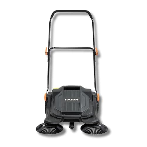 FUXTEC Aspiradora Manual FX-HK65 para Jardín – Máquina de Barrido con Ancho de Trabajo de 650 mm, Depósito de 20 L, Rendimiento de hasta 2000 m², Diseño Ergonómico y Función de Plegado
