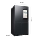 Samsung RF65DG9H0EB1EF Family Hub French-Door-Kühlschrank mit Gefrierfach, 183 cm, 636 l, AI Food Manager, SmartThings AI Energy Mode, Premium Black Steel - 2