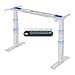 FLEXISPOT Height-Adjustable Desk, Electric Table Frame with 2 Powerful Motors, Super Load 160 kg, Triple Telescope, Memory Control, LED Height Display (Premium E6 White) - 1
