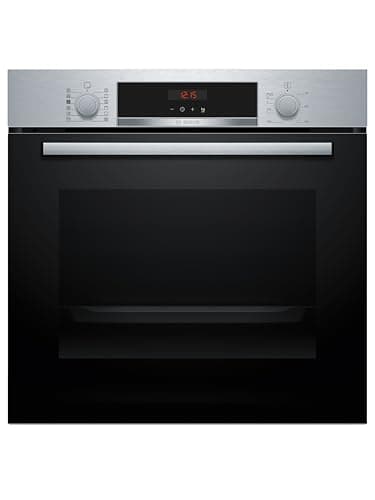 Bosch - Horno Multifunción con vapor, Serie 4, 60 cm. de ancho, Pirólis, 3D Hotair, Acero, HQA574ES3