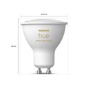 Philips Hue White Ambiance Smart SpotLight Twin Pack LED [GU10 Spot] with Bluetooth. Works with Alexa and Google Assistant and Apple HomeKit - 2