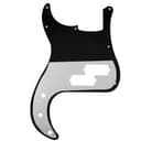 Musiclily 13 Agujeros Precision Bass Pickguard Golpeador para Fender American/México Standard Bajo Estilo P, 1 capa Negro Mate - 3