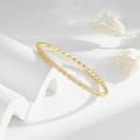 Turandoss Geschenk Muttertag für Mama, Tennisarmband Damen Gold, Elegantes 14 Karat Vergoldet Cubic Zirconia Damen Classic Gold Armreif Schmuck Geschenke für Frauen Damen Mädchen - 6