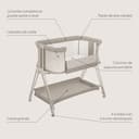 lionelo Luna Cuna de colecho portátil con colchon Cuna de Viaje Bebe co-Sleeping Desde recién Nacido hasta los 9 kg Altura e inclinación Regulables 4 Ruedas con Bloqueo ventilada - 12