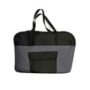 ZEUS Deluxe Weiche Haustierbox mit Aufbewahrungsbox, ideal für Reisen und Training, groß, Grau/Schwarz - 2