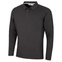 Calvin Klein Mens Long Sleeve Stretch Campus Polo Shirt - Charcoal - L - 1