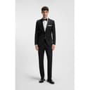 HUGO Men's Lysander_derb_ptlt Derby Shoes, Black, 9 UK - 2