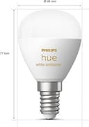 Philips Hue White Ambiance E14 LED Lampen Doppelpack (470 lm), dimmbare LED Leuchtmittel für das Hue Lichtsystem mit warm- bis kühlweißem Licht, smarte Lichtsteuerung über Sprache und App, 2er Pack - 4
