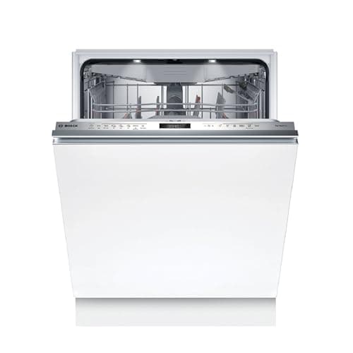 Bosch Geschirrspüler Vollintegriert 60 cm, Serie 6, Made in Germany, Besteckschublade, Zeolith Trocknung, Extrem Leise, Max Flex Körbe, Smart Start, Extra Clean Zone, Time Light, AquaStop, SMV6ZCX25E