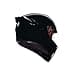 AGV - K1 S E2206, Casco Moto Integrale ECE, Stile Racing con Spoiler Aerodinamico, Prese d'Aria e Visiera Antigraffio, Campo Visivo 190°, Predisposizione Interfono, Nero, S - 6