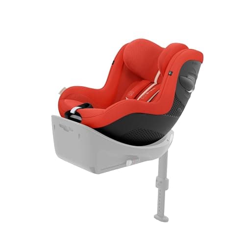 CYBEX Gold Kinder-Autositz Sirona G i-Size Plus, Ohne Base, Ab ca. 3 Monaten bis 4 Jahre, Max. 19 kg, 61 - 105 cm (Ab Geburt / 40 cm mit Neugeboreneneinlage), Hibiscus Red