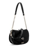GUESS bolso de hombro bolso bandolera Carrie Flap Shoulder Bag Black negro - 2