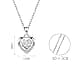 HinDaLi Collana Argento 925 per Donna e Bambina - Ciondolo Cuore con Zirconia Cubica - Gioiello Elegante per Ragazza - 2