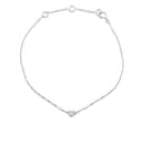 Miore Bracciale Donna con Catena, Diamanti taglio Brillante ct 0.04 Oro Bianco 9 Kt / 375 cm 18 - 1