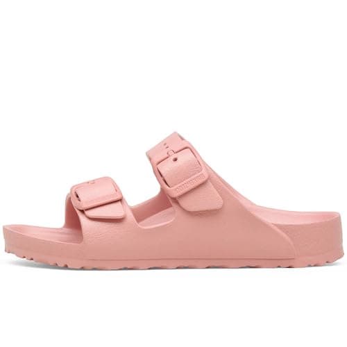 Birkenstock Arizona Eva 1031461 Pink Clay Pink Slippers Girls Buckles Rubber, Pink Pink Clay, 11 UK