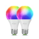 Nanoleaf Lampadine LED Smart E27, RGB WiFi, compatibili con Alexa/Google Home, 9W dimmerabili, 2700K-6500K, Matter e Bluetooth, Necesito un centro, telecomando incluso, confezione da 2 - 1