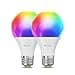 Nanoleaf Lampadine LED Smart E27, RGB WiFi, compatibili con Alexa/Google Home, 9W dimmerabili, 2700K-6500K, Matter e Bluetooth, Necesito un centro, telecomando incluso, confezione da 2 - 1