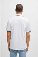 BOSS Mens Passertip Logo-Patch Slim-fit Polo Shirt in Stretch Cotton - 4