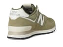 New Balance Unisex-Adult 574 V2 Sneaker, Dark Olivine/Sea Salt, 12.5 Wide Women/11 Men - 5