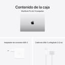 Apple MacBook Pro portátil con Chip M4 MAX, CPU 14 núcleos, GPU 32 núcleos: diseñado para Apple Intelligence, Pantalla Liquid Retina XDR 14,2″, 36 GB Memoria unificada, 1 TB de SSD, Plata - 6