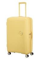 American Tourister Soundbox - Valigia Rigida Grande, 77 cm - Trolley con 4 ruote, Serratura TSA, Espandibile e Leggera, 97/110L, Giallo (Pastel Yellow) - 12