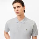 Lacoste Herren Polo-Shirt Kurzarm L1264, Männer Polo-Hemd,3 Knopf,Regular Fit,Grau,5 - 3
