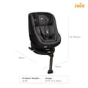 Joie Spin 360 R44 Rotating Combination Group 0+1 ISOFIX Car Seat (Birth - Approx 4 Years, 0-18kg), Ember - 3