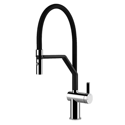 SMEG MID20CR UNIVERSAL Grifo de la cocina, Cromo/negro mate