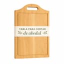 Tabla de Cocina de Madera de Abedul Natural grande36 x 24 cm. Tabla de Cortar con Asa Ergonómica y Canal Recoge Líquidos – Ideal para Uso Diario.decorativa - 12