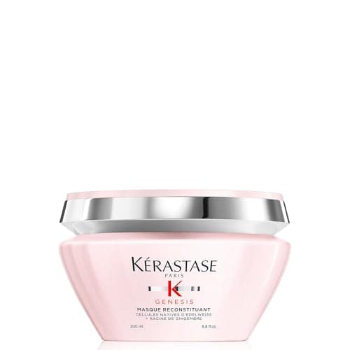 Kérastase Genesis, Mascarilla Anticaída, Tratamiento Fortificante, Reduce el Riesgo de Caída, Enriquecida con Edelweiss y Raíz de Jengibre, Para Pelo Frágil o Debilitado, Masque Reconstituant, 200 ml