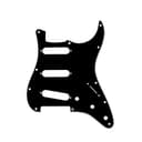 Musiclily 11 Löcher SSS Strat Schlagbrett Gitarre Pickguard für Fender American/Mexican Standard Stratocaster Modern Style E-Gitarre,3 lagig Schwarz - 1