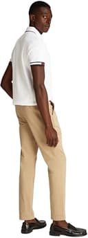 Tommy Hilfiger Polo de Manga Corta Hombre Flag Cuff Slim Fit, Blanco (White), M - 2