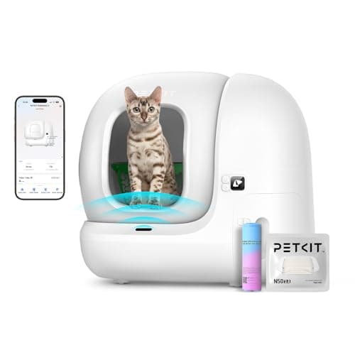 PETKIT PURA MAX 2 Self Cleaning Cat Litter Tray, App Control, 76L Extra Large Automatic Cat Litter Tray for Multi-cats, Odour Control with N50, xSecure Robot Litter Box with 11 Safety Sensors