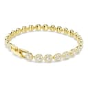 Swarovski Braccialetto Una Angelic, Taglio Round, Bianco, Placcato color oro - 5