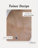 Materia Feine Ankerkette 925 Sterling Silber - 1,2mm Halskette silber in 40 cm K30-40cm - 3
