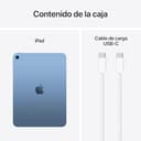 Apple iPad de 11 Pulgadas: Chip A16, Modelo de 11 Pulgadas, Pantalla Liquid Retina, 128 GB, Wi Fi 6, cámaras Frontal y Trasera de 12 Mpx, Touch ID, autonomía para un día Entero – Azul - 6