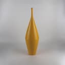 ARCEA Vaso Axis Slim - Vaso in Ceramica Artigianale Giallo Senape - Scultura d'Arredo Moderna per Interni Made in Italy, 57cm - 2