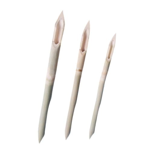 SEIWEI Qalam - Juego de 3 bolígrafos de bambú vintage hechos a mano para escribir, dibujar, pintar, manga caligrafía