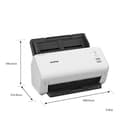 Brother ADS-4100 Desktop Document Scanner |SuperSpeed USB 3.0 | Double-sided | 60 Sheet ADF, UK Plug - 3