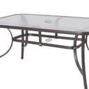 LOLAhome Conjunto Exterior | Mesa 150 cm de Acero y Cristal Templado + 4 Sillas de Textileno Antracita | Resistente: Pintura anticorrosión, Tela Doble | Transpirables, Apliables | Classic - 2