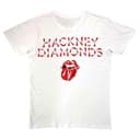 The Rolling Stones Hackney Diamonds Logo Nue - Camiseta oficial unisex, color blanco, Blanco, L - 2