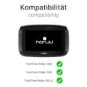 honju Bike Neopren Tasche für TomTom Rider 500/550 / 50 LE (Displayschutz, Schutz vor Kratzern & Schmutz) - schwarz - 7