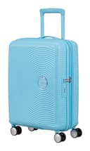 American Tourister carrello Soundbox Spinner 55/20 TSA EXP Trolley Blueberry Fizz celeste - 2