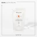 Kérastase Nutritive, Champú Hidratante, Para Cabello muy seco, Fortalece y repara, Con proteínas vegetales, Bain Satin Riche, Recarga 500 ml - 2