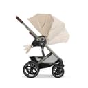 CYBEX Gold TALOS S LUX Kinderwagen, Ab Geburt bis 22 kg (ca. 4 Jahre), Mit Offroad-Federung, verstellbarem Griff und ergonomischer Liegeposition, Almond Beige - 11