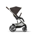 CYBEX Gold Kinderwagen Balios S Lux, Ergonomische Liegeposition, Einhand-Gurtsystem, Ab Geburt bis 22 kg (ca. 4 Jahre), Chocolate Brown - 6